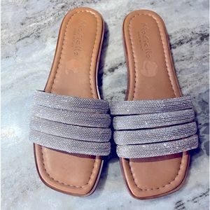 Mariella Made In Italy Leather Slide Sandals
